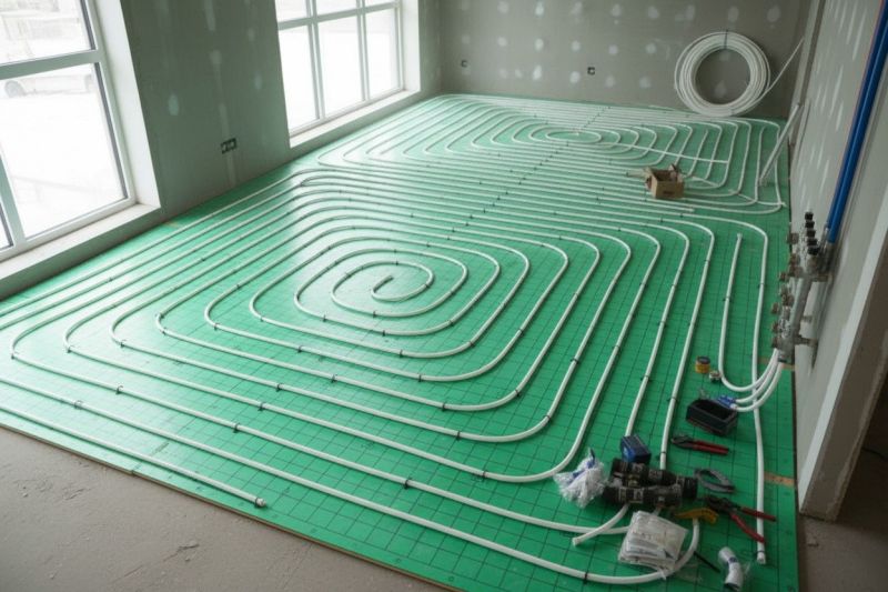 In Floor Heating Installation